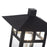 Livex Crestlake 1Lt Med. Outdoor Post Top Lantern, Black/Clear Glass