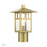 Livex Crestlake 1Lt Medium Outdoor Post Top Lantern, Gold/Clear Glass - 21324-32