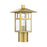 Livex Crestlake 1Lt Medium Outdoor Post Top Lantern, Gold/Clear Glass