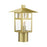 Livex Crestlake 1Lt Medium Outdoor Post Top Lantern, Gold/Clear Glass
