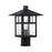 Livex Crestlake 1Lt Large Outdoor Post Top Lantern, Black/Clear Glass