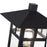 Livex Crestlake 1Lt Large Outdoor Post Top Lantern, Black/Clear Glass