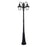 Livex Monterey 3Lt Outdoor 3 Head Post Light, Black/Beveled Glass