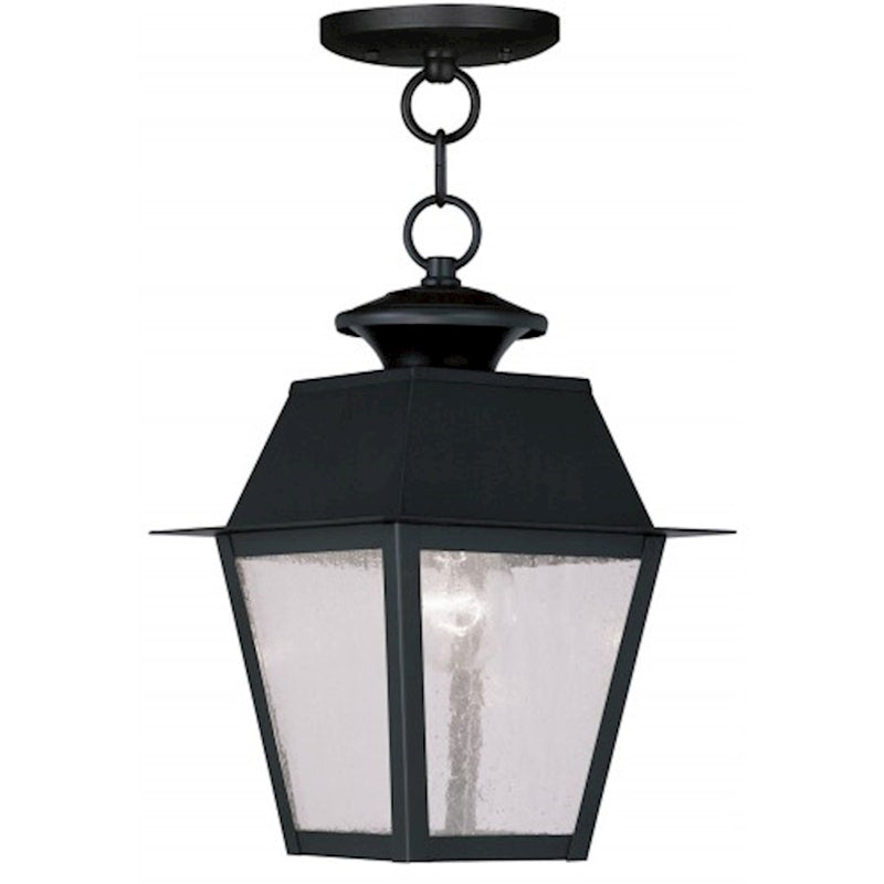 Livex Lighting Mansfield Outdoor Chain Hang, Black
