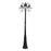 Livex Westover 3Lt Outdoor 3 Head Post Light, Black/Beveled Glass