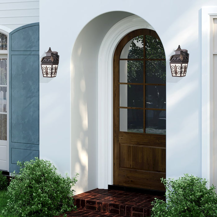 Livex Lighting Berkshire Outdoor Wall Sconce, Bronze