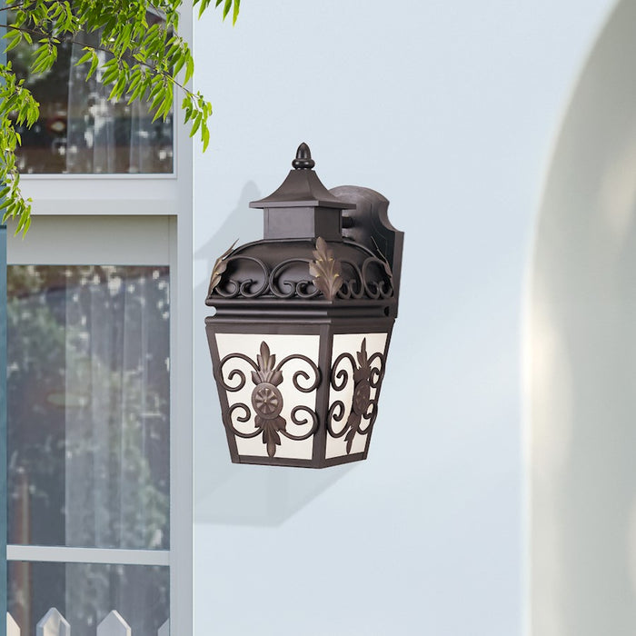 Livex Lighting Berkshire Outdoor Wall Sconce, Bronze