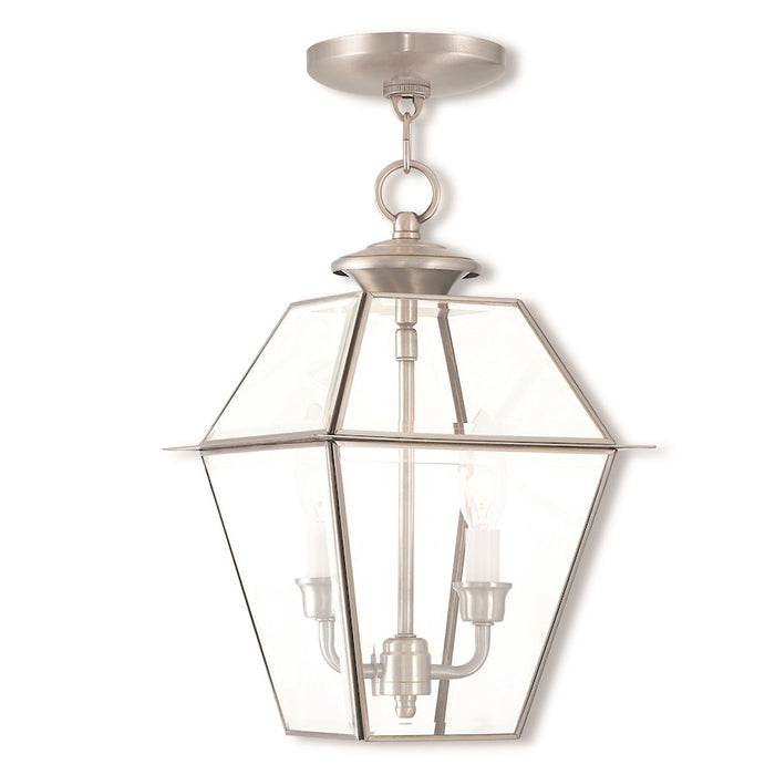 Livex Westover Outdoor Pendant Lantern , Clear Beveled
