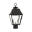 Livex Mansfield Outdoor Post Top Lantern, Black