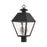 Livex Mansfield Outdoor Post Top Lantern, Black