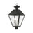 Livex Mansfield Outdoor Post Top Lantern, Black