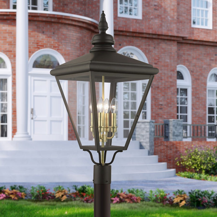 Livex Adams 4 Lt Outdoor XL Post Top Lantern