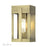 Livex Berksford 1Lt Small Outdoor Wall Lantern, Brass/Clear Glass - 28961-01