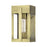Livex Berksford 1Lt Small Outdoor Wall Lantern, Brass/Clear Glass