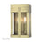 Livex Berksford 2Lt Med. Outdoor Wall Lantern, Brass/Clear Glass - 28962-01