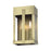 Livex Berksford 2Lt Med. Outdoor Wall Lantern, Brass/Clear Glass