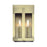 Livex Berksford 2Lt Med. Outdoor Wall Lantern, Brass/Clear Glass