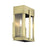 Livex Berksford 2Lt Med. Outdoor Wall Lantern, Brass/Clear Glass