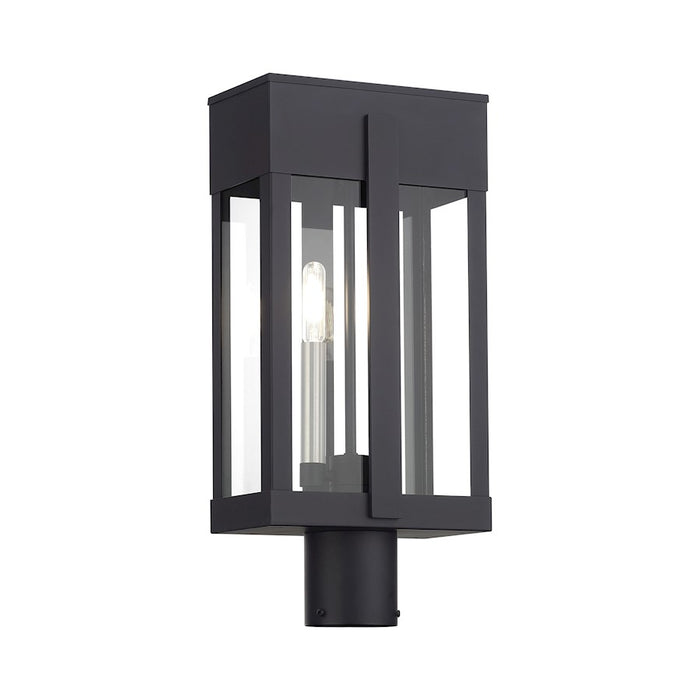 Livex Berksford 2Lt Large Outdoor Post Top Lantern, Black/Nickel