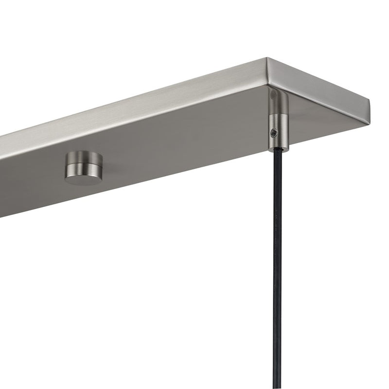 Livex Zolana 3Lt 12" Chandelier, Nickel/Nickel Steel/Shiny White