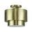 Livex Zolana 2Lt Medium Semi-Flush, Brass/Brass Steel/Shiny White
