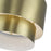 Livex Zolana 2Lt Medium Semi-Flush, Brass/Brass Steel/Shiny White