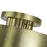 Livex Zolana 2Lt Medium Semi-Flush, Brass/Brass Steel/Shiny White