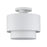 Livex Zolana 2Lt Medium Semi-Flush, White/White Steel/White