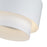 Livex Zolana 2Lt Medium Semi-Flush, White/White Steel/White