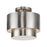 Livex Zolana 2Lt Medium Semi-Flush, Nickel/Nickel/Shiny White