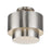 Livex Zolana 2Lt Medium Semi-Flush, Nickel/Nickel/Shiny White