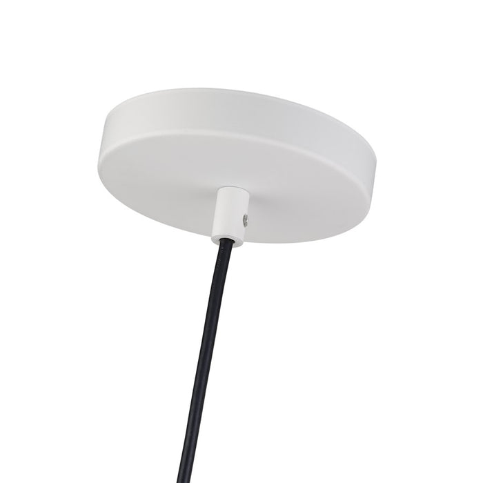 Livex Zolana 1Lt Mini Pendant, White/White Steel/White