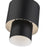 Livex Zolana 1Lt Mini Pendant, Black/Black Steel/Shiny White