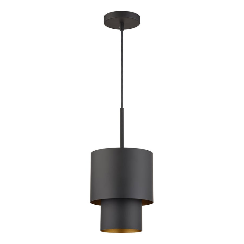 Livex Zolana 1Lt Mini Pendant, Bronze/Bronze Steel/Gold