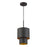 Livex Zolana 1Lt Mini Pendant, Bronze/Bronze Steel/Gold