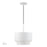 Livex Zolana 1Lt Pendant, White/White Steel Shade with White Inside - 40059-03