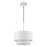 Livex Zolana 1Lt Pendant, White/White Steel Shade with White Inside