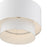 Livex Zolana 1Lt Pendant, White/White Steel Shade with White Inside