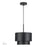 Livex Zolana 1Lt Pendant, Black/Black Steel/Shiny White - 40059-04