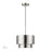 Livex Zolana 1Lt Pendant, Nickel/Nickel Steel/Shiny White - 40059-91