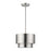 Livex Zolana 1Lt Pendant, Nickel/Nickel Steel/Shiny White