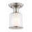 Livex Middlebush 1 Light Ceiling Mount, Clear/Opal