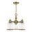 Livex Lighting Middlebush 3 Light Convertible Mini Chandelier/Ceiling, Brass
