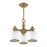 Livex Lighting Middlebush 3 Light Convertible Mini Chandelier/Ceiling, Brass