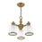 Livex Lighting Middlebush 3 Light Convertible Mini Chandelier/Ceiling, Brass
