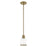 Livex Lighting Middlebush 1 Light Mini Pendant, Antique Brass