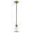 Livex Lighting Middlebush 1 Light Mini Pendant, Antique Brass