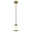 Livex Lighting Middlebush 1 Light Mini Pendant, Antique Brass