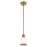 Livex Lighting Middlebush 1 Light Mini Pendant, Antique Brass