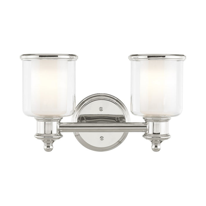 Livex Middlebush Bath Vanity, Clear/Opal